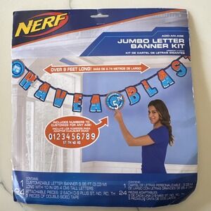 Nerf Gun Banner Boys Birthday Party Background Banner Add An Age Have A Blast